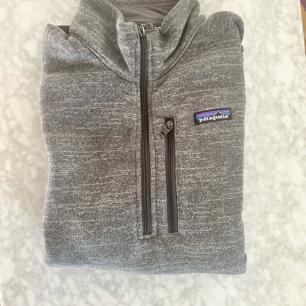 Patagonia Men's Zip-Up Sweater in Gray